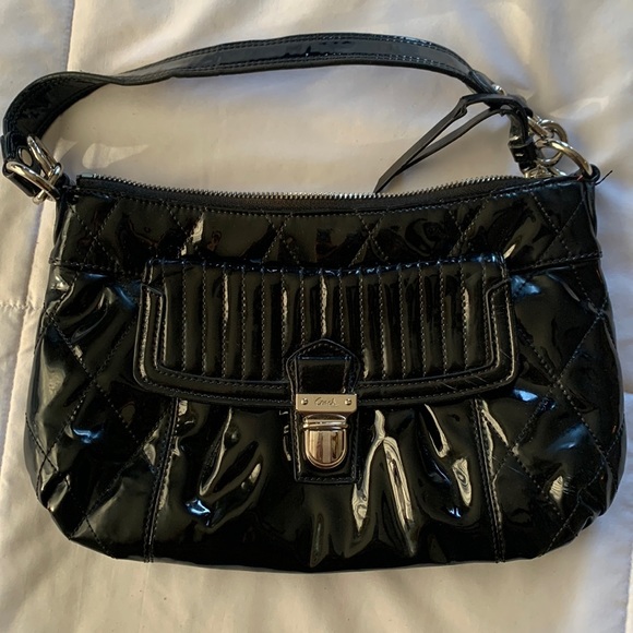Coach Handbags - Coach Poppy Quilted Black Gloss Groovy Handbag